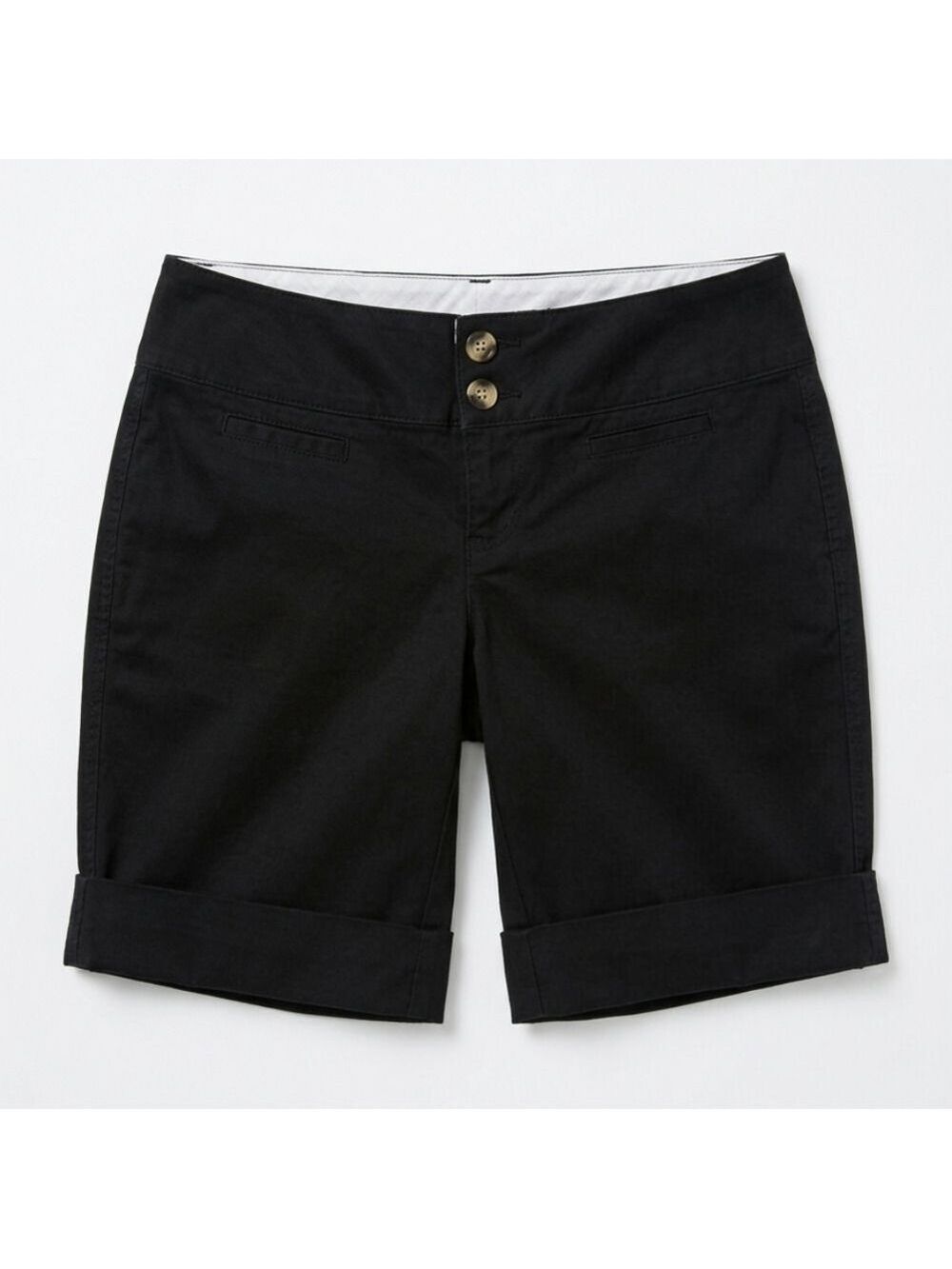 EUC Vintage Y2K Madison Mid-Rise Bermuda Shorts, Black, Size 8